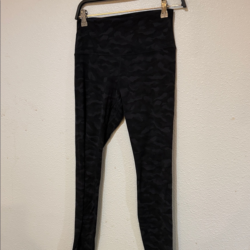 Lululemon Black Camouflage Leggings